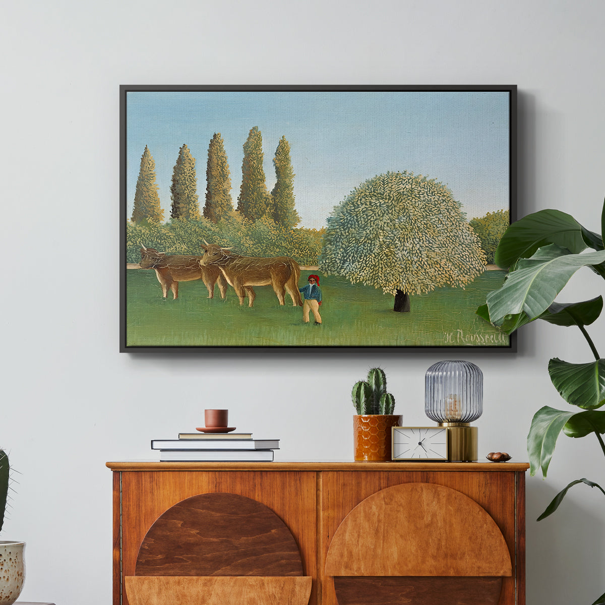 Meadlowland (The Pasture), 1910 - Floater Framed Canvas Print