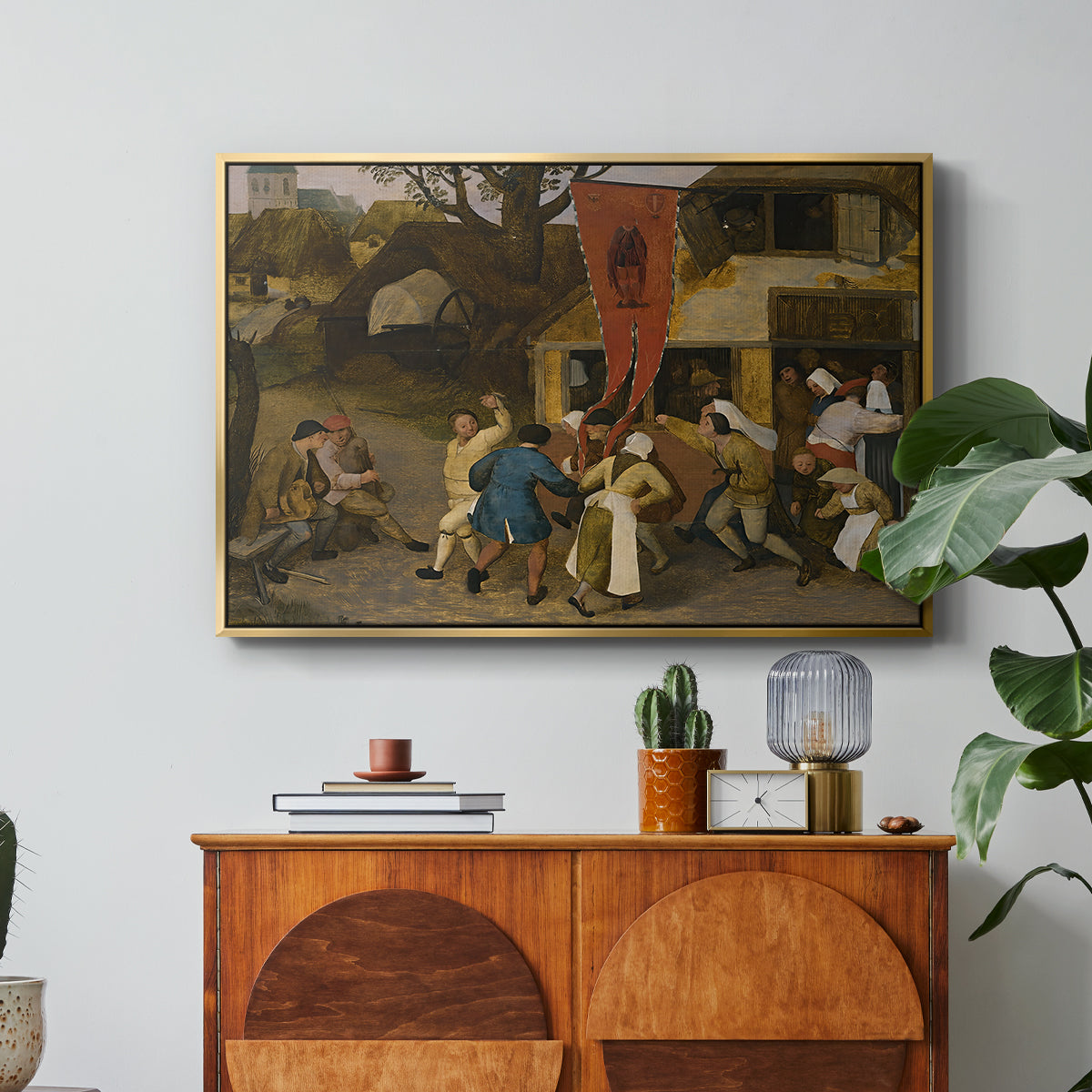 A Village Fair, c. 1567-1569 - Floater Framed Canvas Print