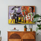 The Painter and His Model, 1963 - Floater Framed Canvas Print