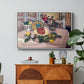 Still Life with Pineapple and Lemons, 1925 - Floater Framed Canvas Print