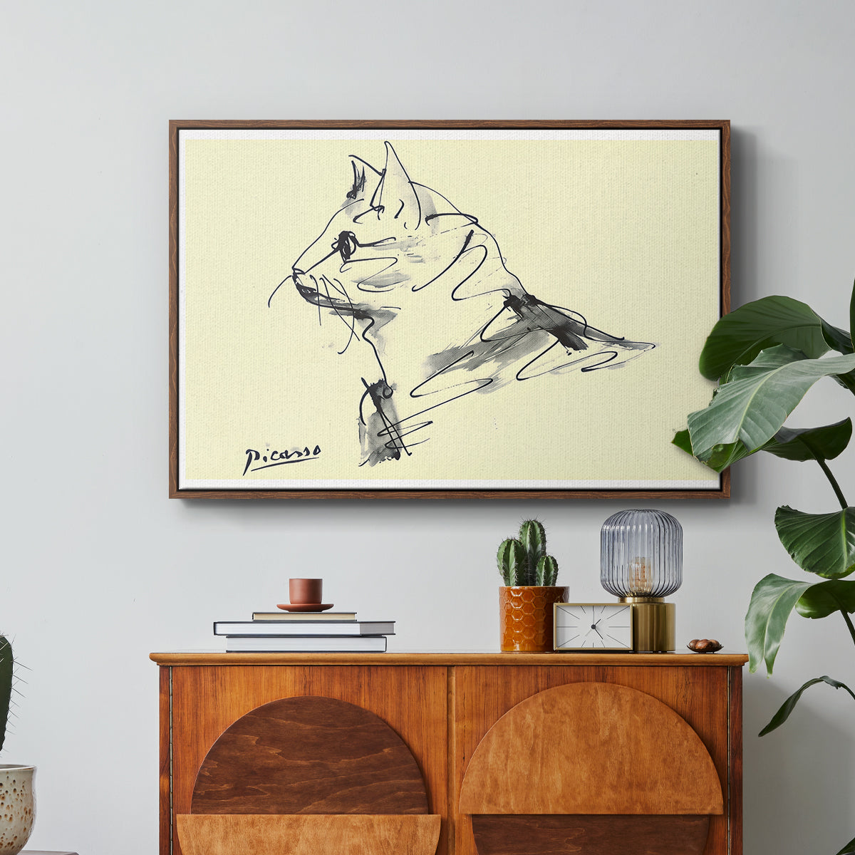 Cat (Le chat), c. 1961 - Floater Framed Canvas Print