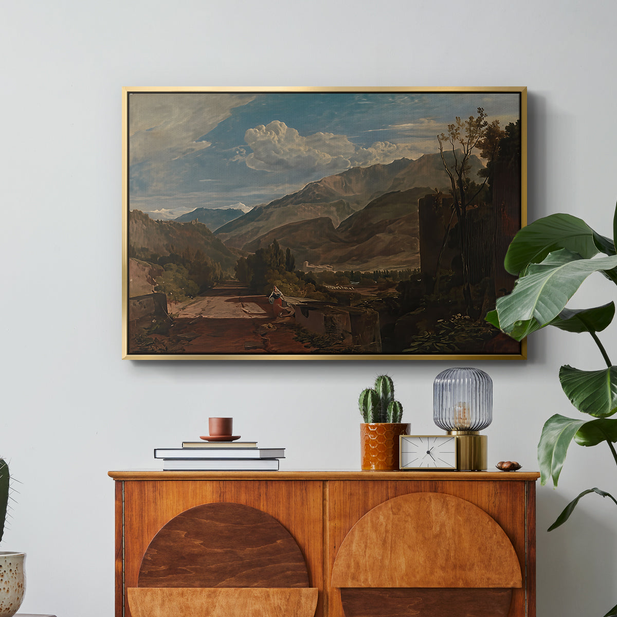 Bonneville, Savoy, 1803 - Floater Framed Canvas Print