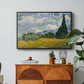 Wheat Field with Cypresses, 1889 - Floater Framed Canvas Print