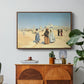 View from the Desert of Cairo with Citadel and Mamluk Tombs in the Background, c. 1889-1890 - Floater Framed Canvas Print