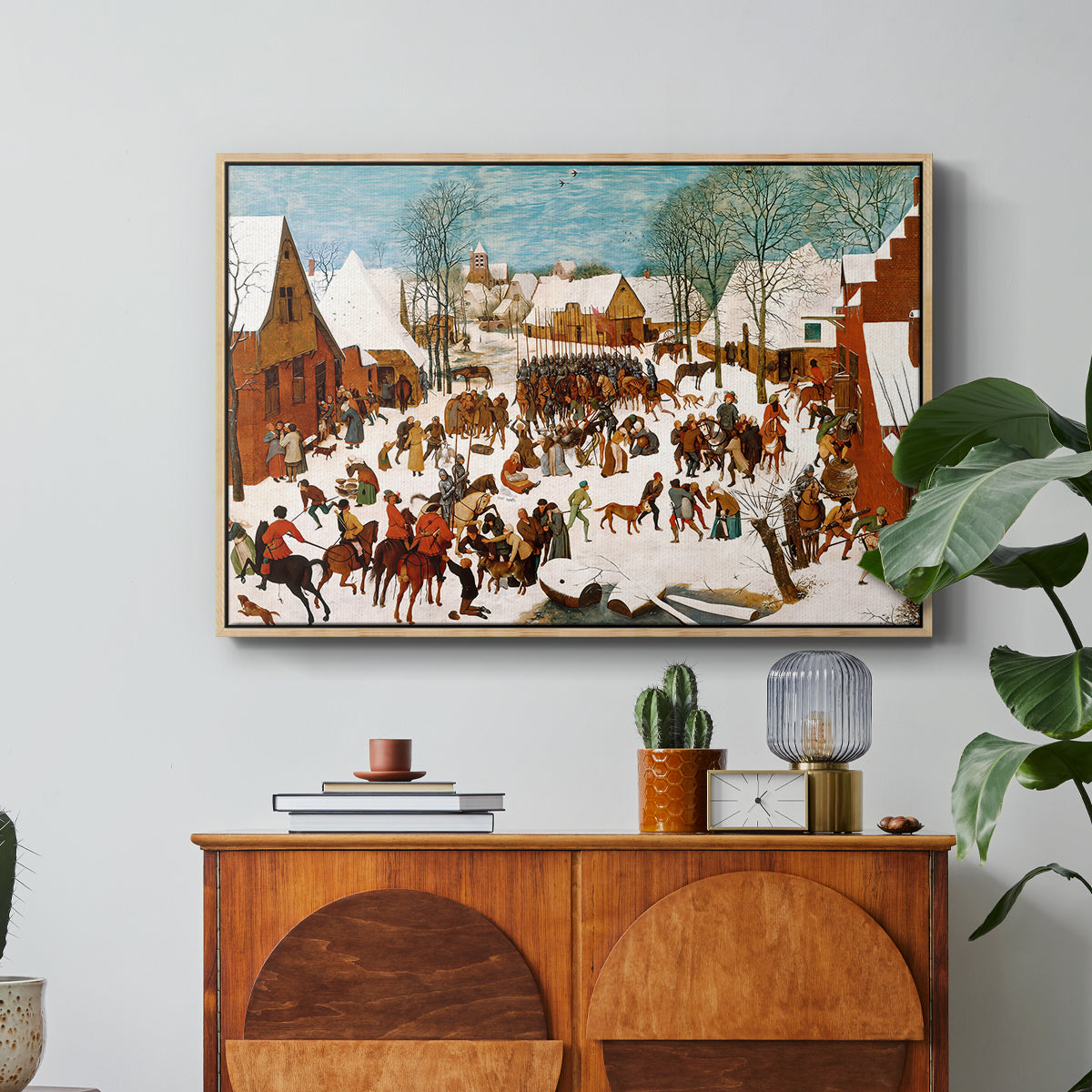 Massacre of the Innocents, c. 1565-1567 - Floater Framed Canvas Print