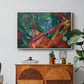 The Monkey, 1912 - Floater Framed Canvas Print