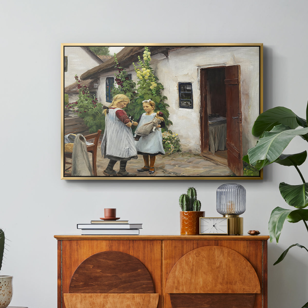 Have You Seen My Kitten?, 1914 - Floater Framed Canvas Print