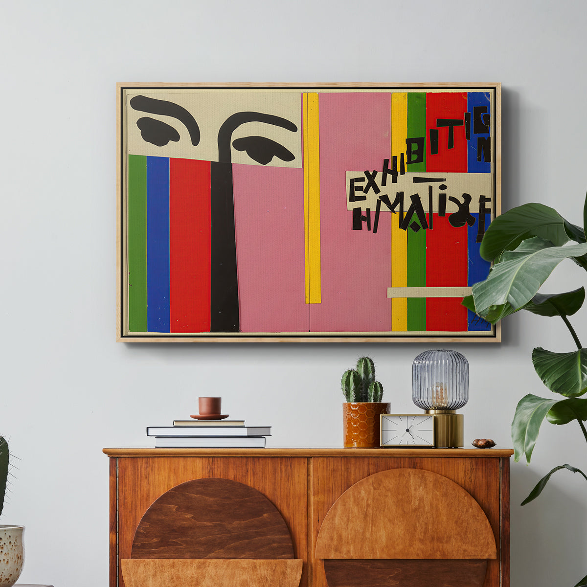 Design for Cover of Exhibition Catalogue, 1951 - Floater Framed Canvas Print