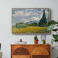 Wheat Field with Cypresses, 1889 - Floater Framed Canvas Print