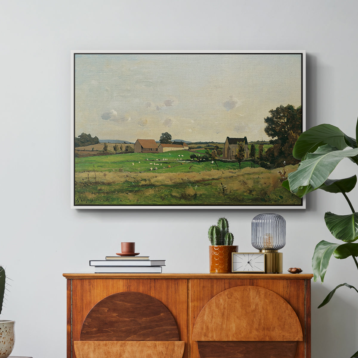 The Saulce Estate, 1869 - Floater Framed Canvas Print