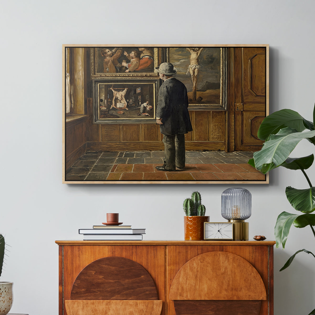 The Picture Lover, 1884 - Floater Framed Canvas Print
