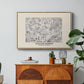 Fleurs, 1866 (Morris Inspired) - Floater Framed Canvas Print