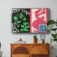 Composition, Black and Red, from Jazz, 1947 - Floater Framed Canvas Print