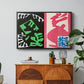 Composition, Black and Red, from Jazz, 1947 - Floater Framed Canvas Print