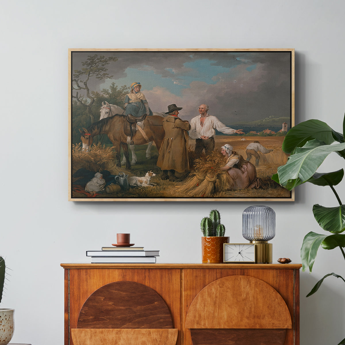 The Reapers, 1800 - Floater Framed Canvas Print