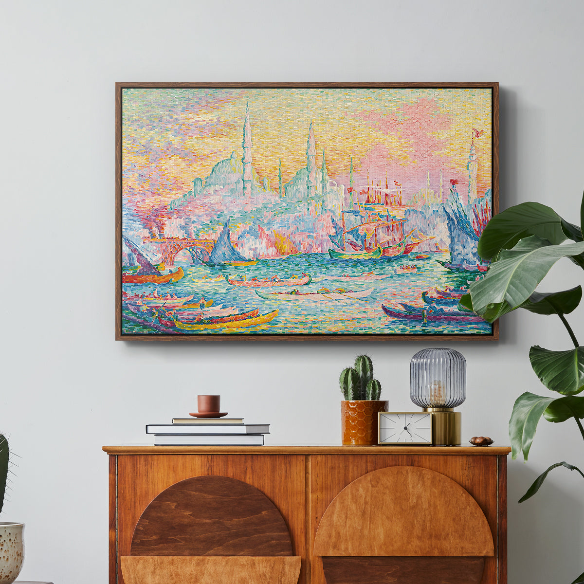 The Golden Horn, Constantinople, 1907 - Floater Framed Canvas Print