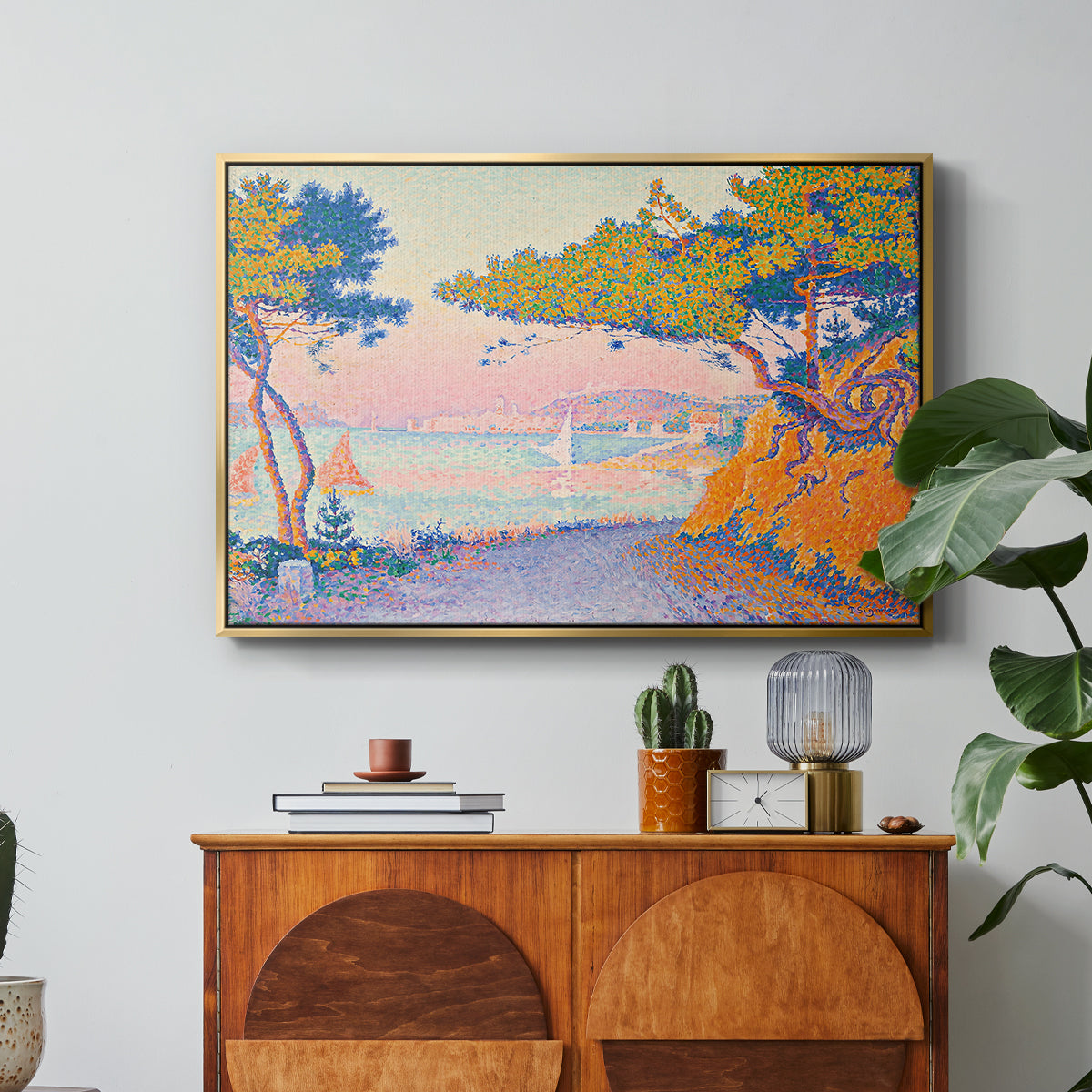 Golfe Juan, 1896 - Floater Framed Canvas Print