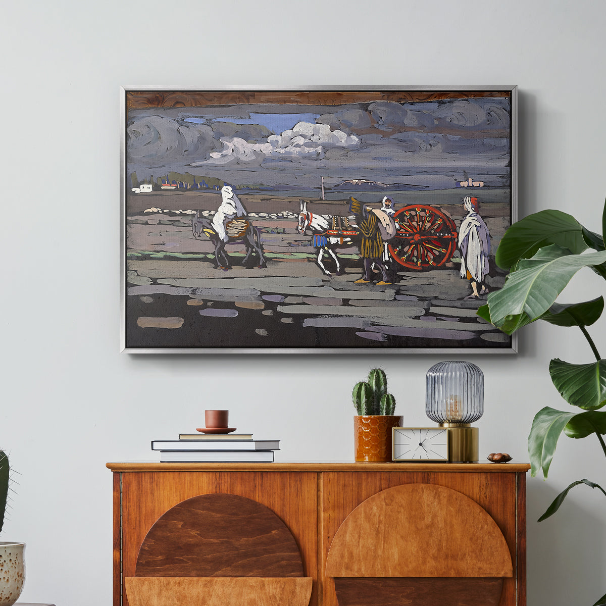 Country Road (Landstrasse), 1905 - Floater Framed Canvas Print
