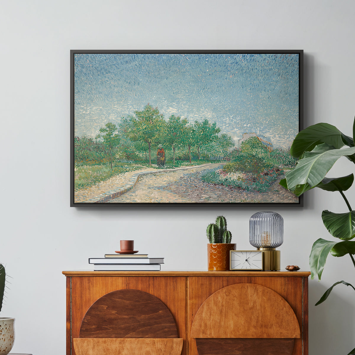 Square Saint-Pierre, Paris, 1887 - Floater Framed Canvas Print