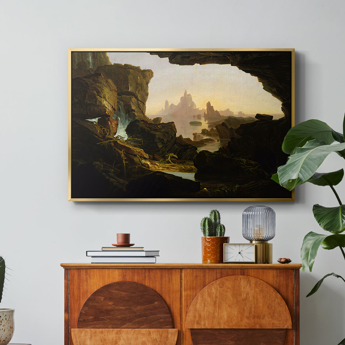 The Subsiding of the Waters of the Deluge, 1829 - Floater Framed Canvas Print