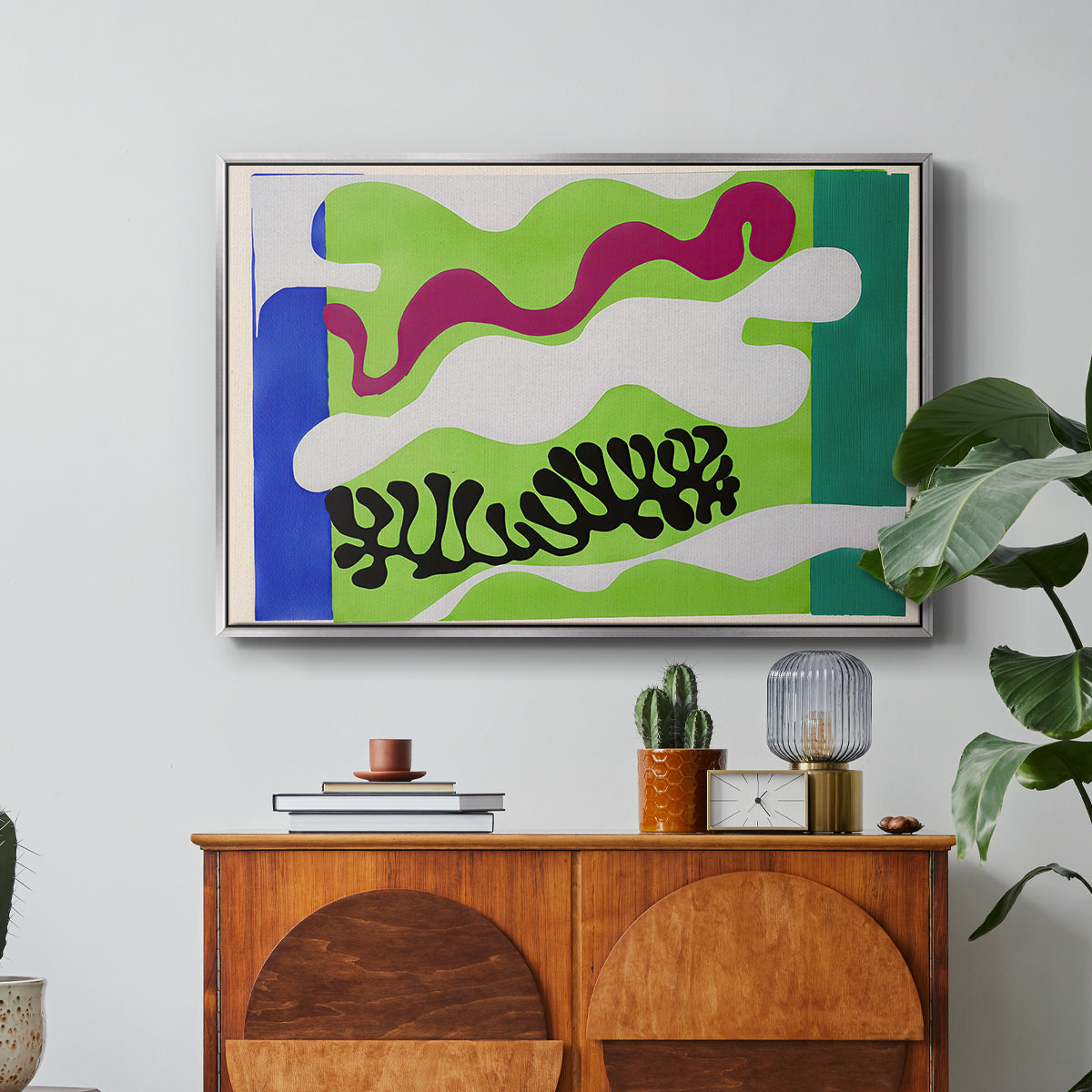 The Lagoon (Le lagon), from Jazz, 1947 - Floater Framed Canvas Print