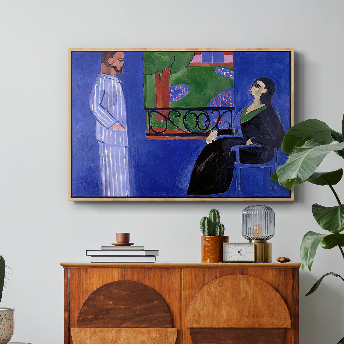 The Conversation, c. 1908-1912 - Floater Framed Canvas Print