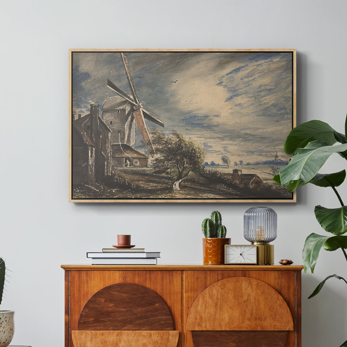 A Mill Near Colchester, c. 1833 - Floater Framed Canvas Print