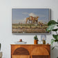On the Banks of the Nile, Upper Egypt, 1876 - Floater Framed Canvas Print