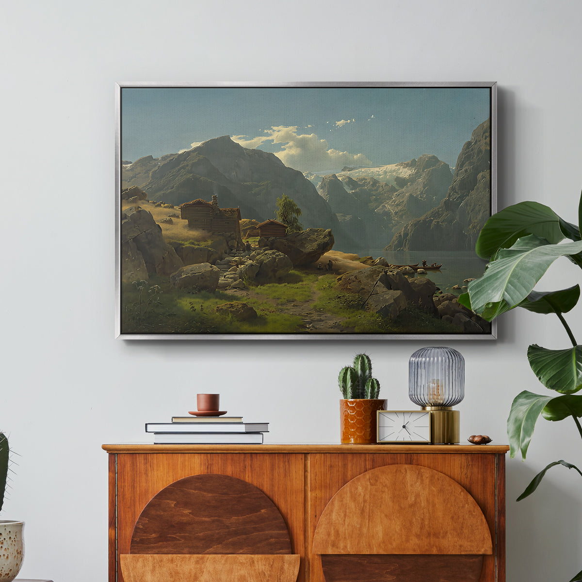 Balestrand, 1848 - Floater Framed Canvas Print
