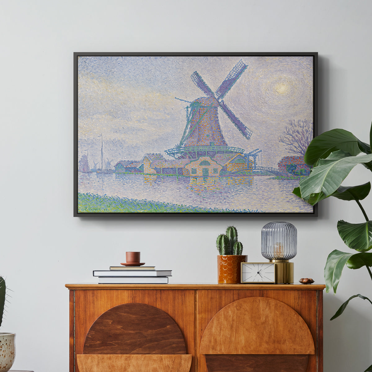 Mill of Edam (Moulin d'Edam), 1896 - Floater Framed Canvas Print