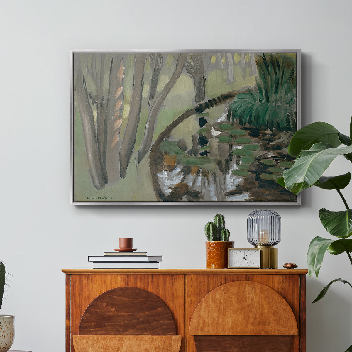 The Stream, Maintenon, 1918 - Floater Framed Canvas Print