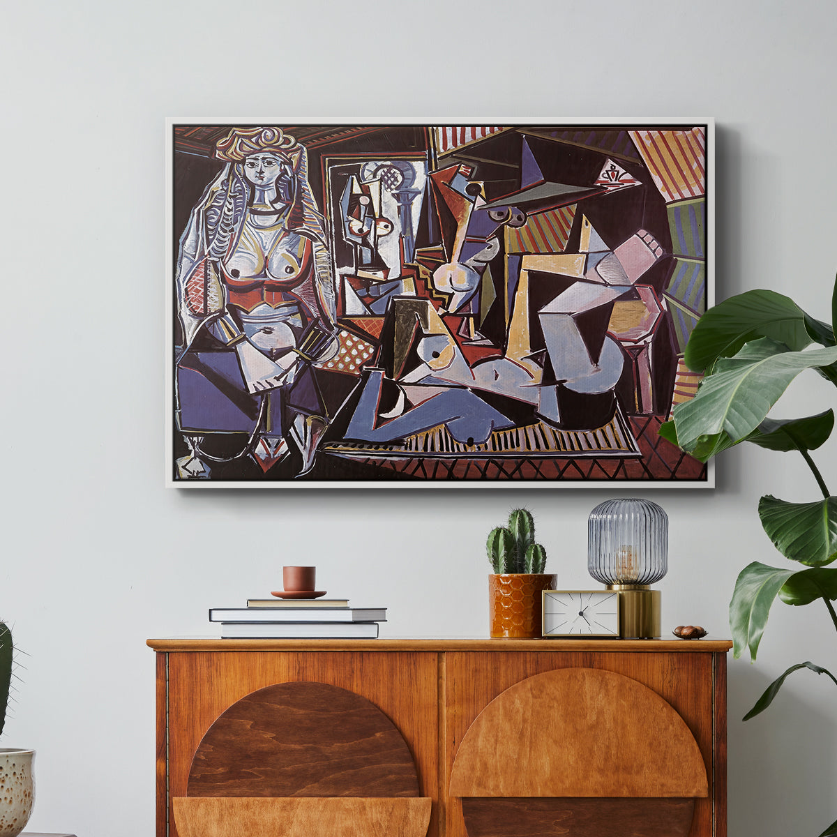 Women of Algiers (Version O), 1955 - Floater Framed Canvas Print
