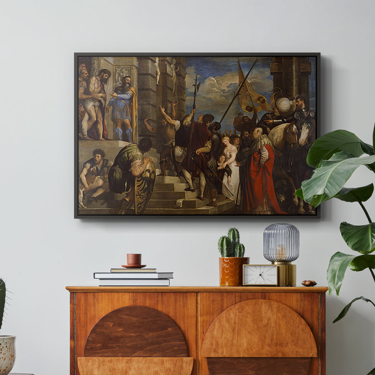 Ecce Homo, c. 1543 - Floater Framed Canvas Print