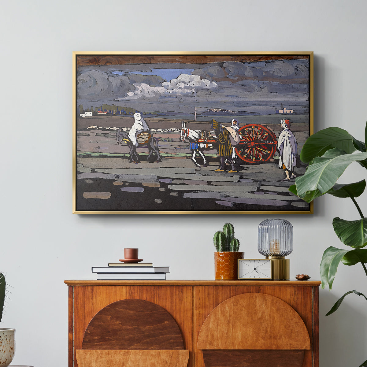 Country Road (Landstrasse), 1905 - Floater Framed Canvas Print
