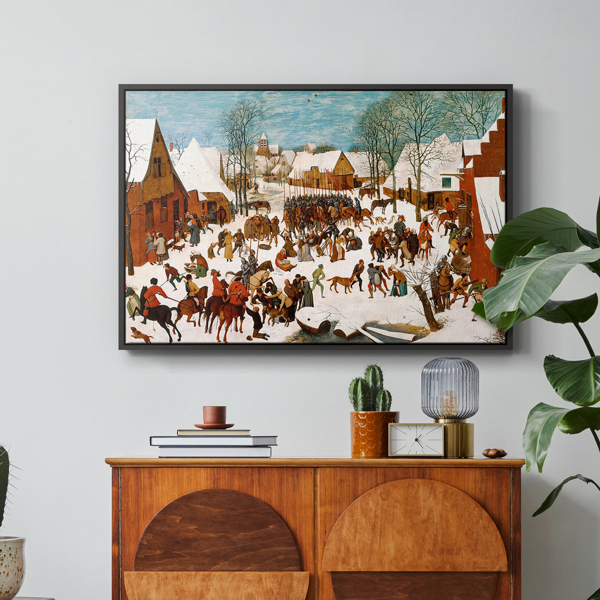 Massacre of the Innocents, c. 1565-1567 - Floater Framed Canvas Print