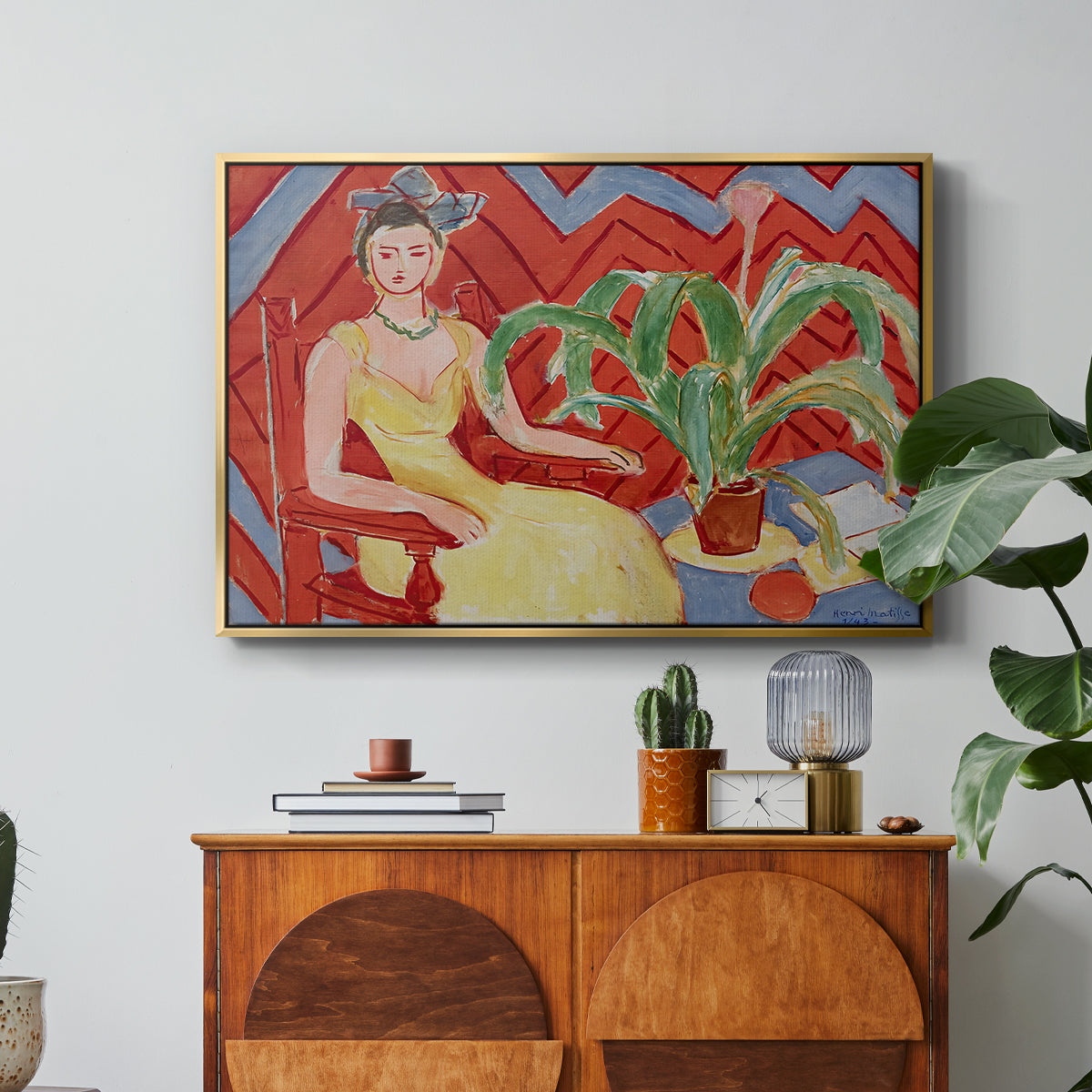Michaella, 1943 - Floater Framed Canvas Print