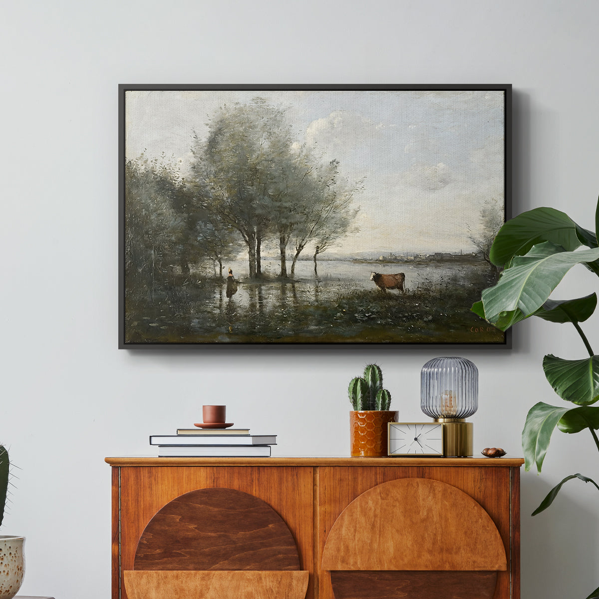 The Marsh (Le Marais), c. 1865-1870 - Floater Framed Canvas Print