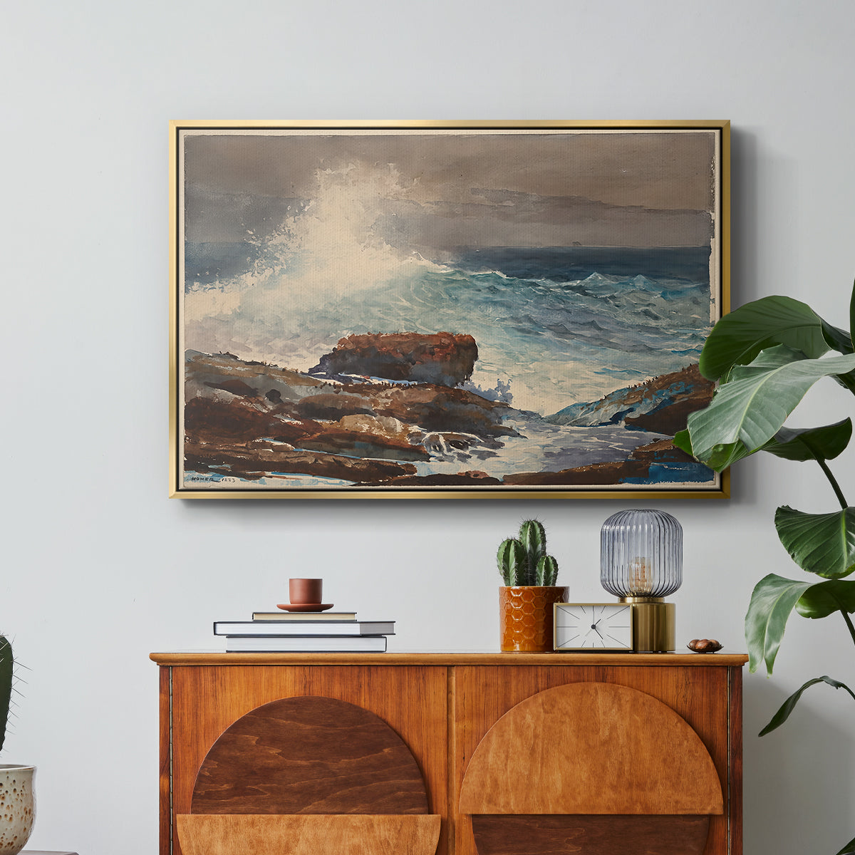 Incoming Tide, Scarboro, Maine, 1883 - Floater Framed Canvas Print