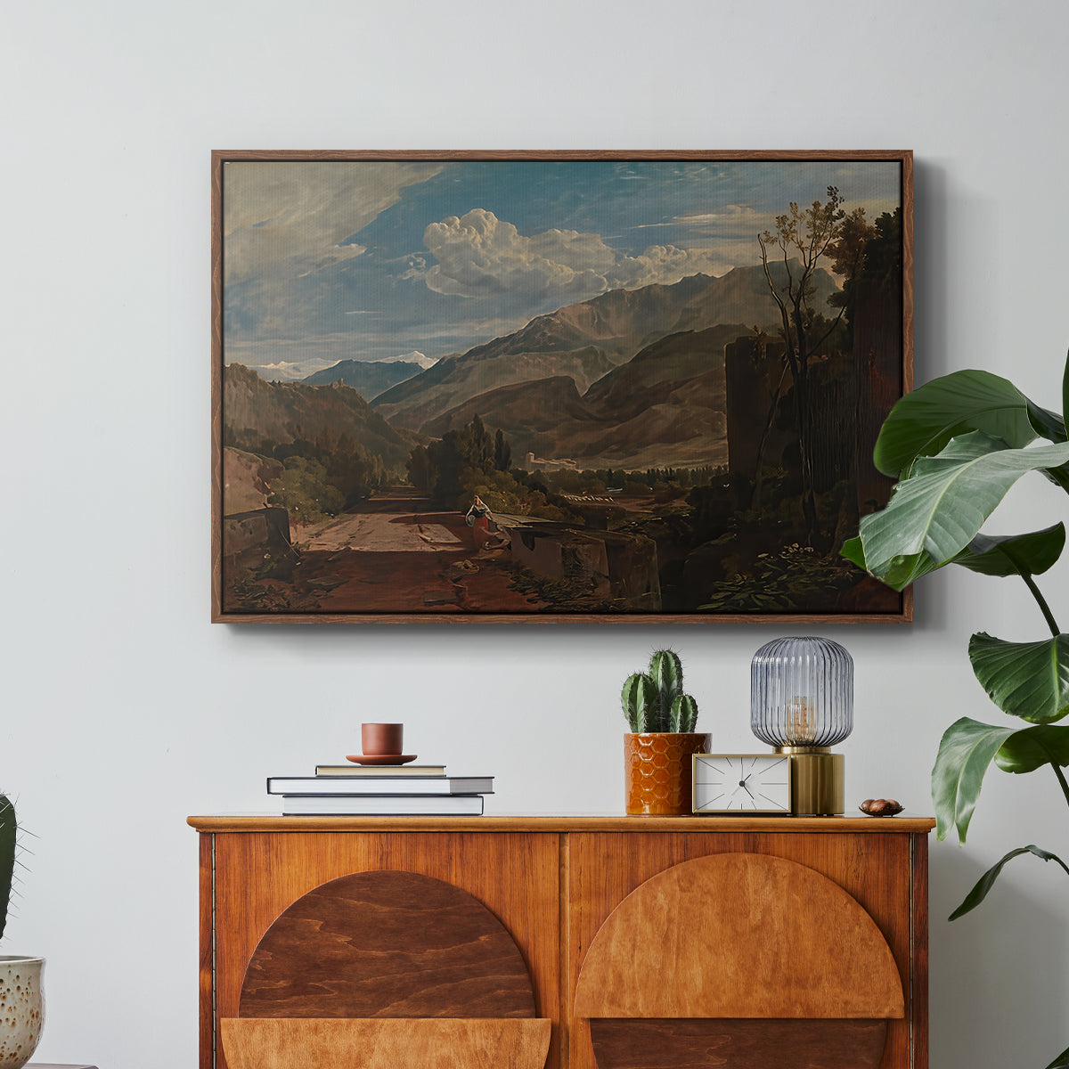 Bonneville, Savoy, 1803 - Floater Framed Canvas Print