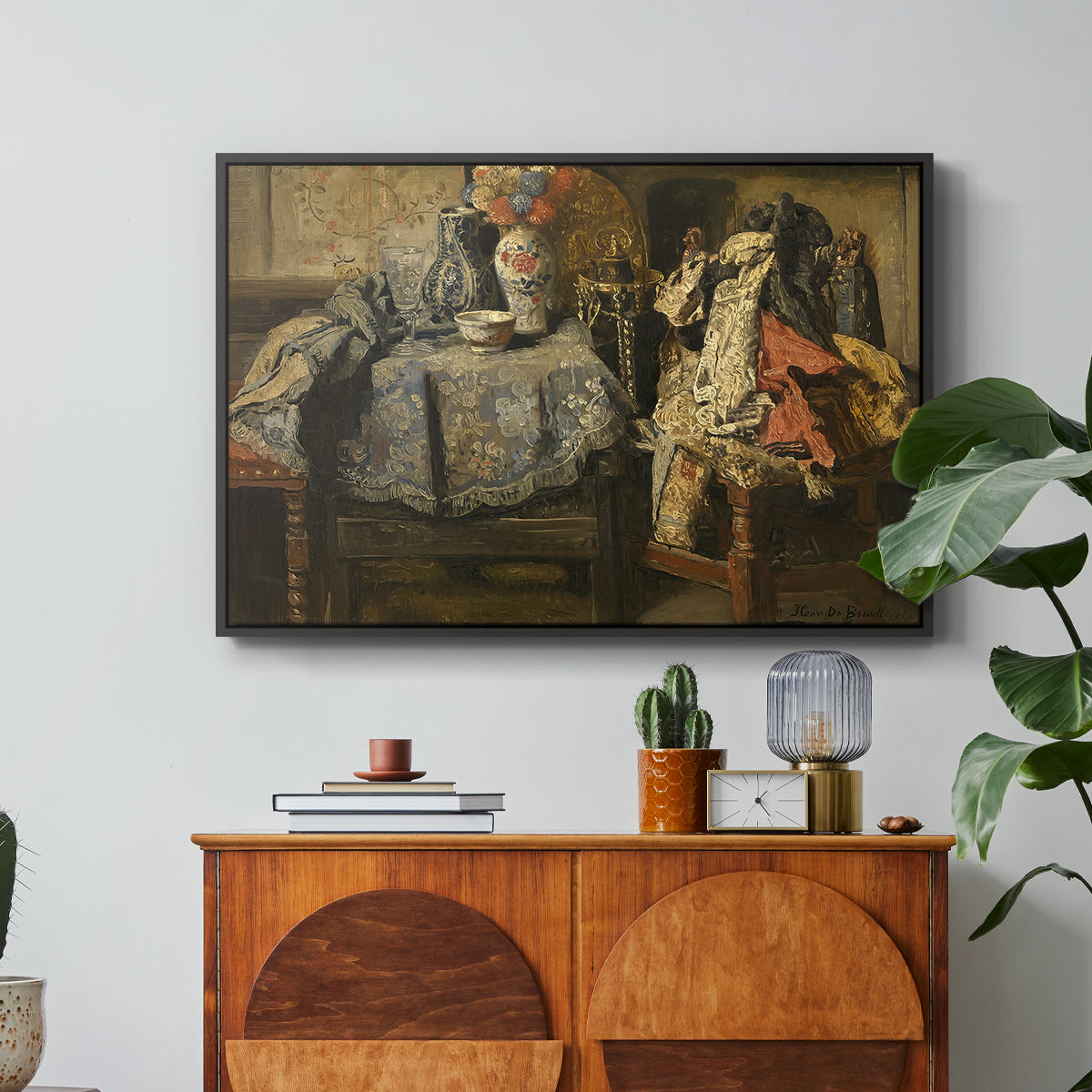 Still Life Requisites, 1885 - Floater Framed Canvas Print