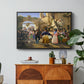 Romans Gathered for Merriment at an Osteria, 1839 - Floater Framed Canvas Print