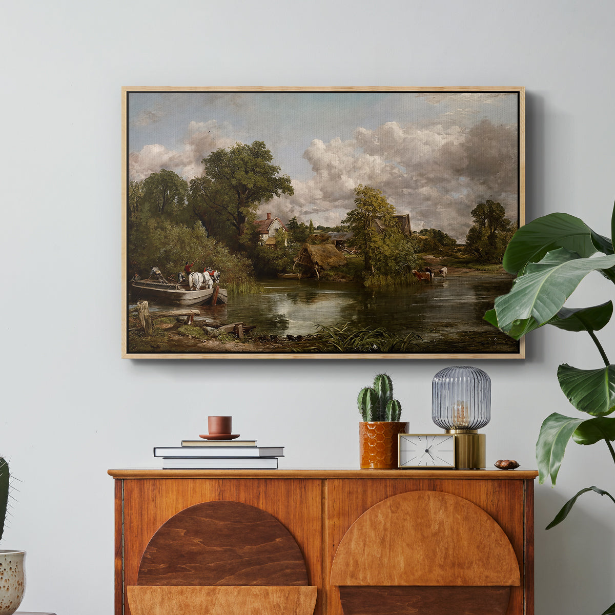 The White Horse, 1819 - Floater Framed Canvas Print