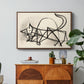 Study of a Cat (Étude de chat), 1946 - Floater Framed Canvas Print