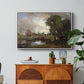 Dedham Lock and Mill, c. 1820 - Floater Framed Canvas Print