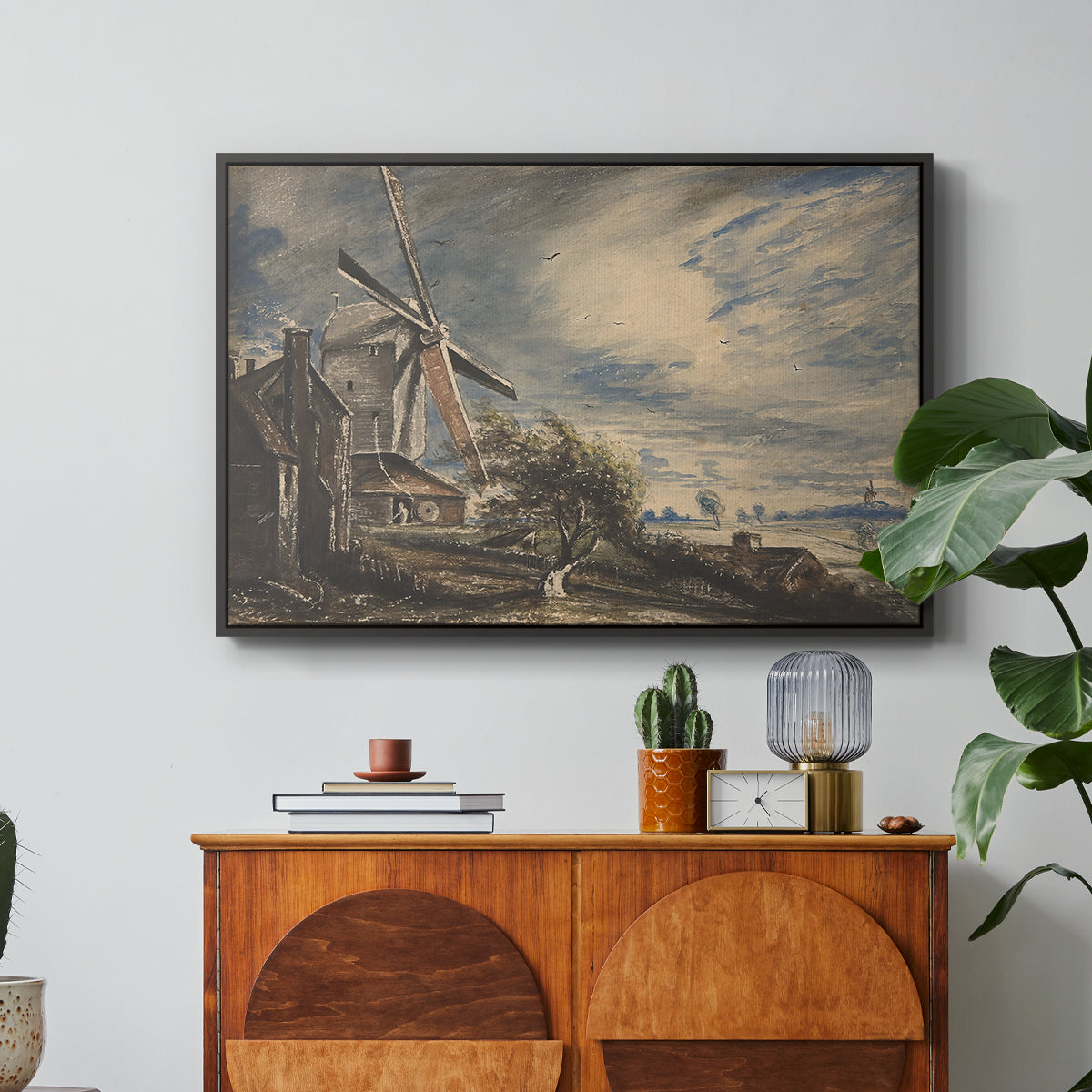 A Mill Near Colchester, c. 1833 - Floater Framed Canvas Print