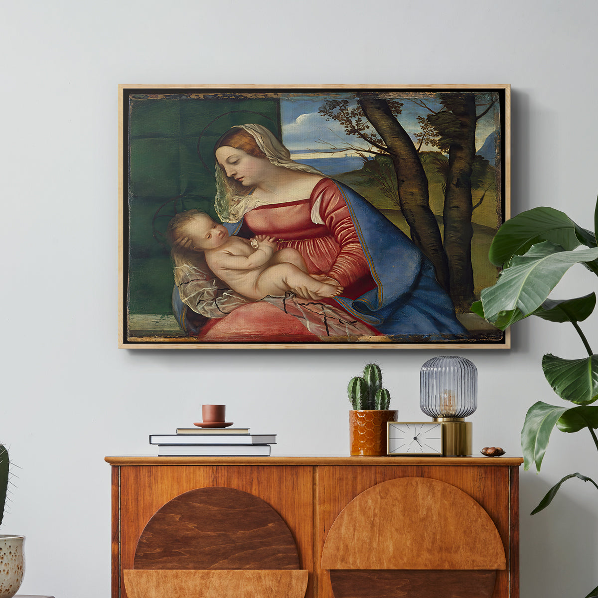 Madonna and Child, c. 1508 - Floater Framed Canvas Print
