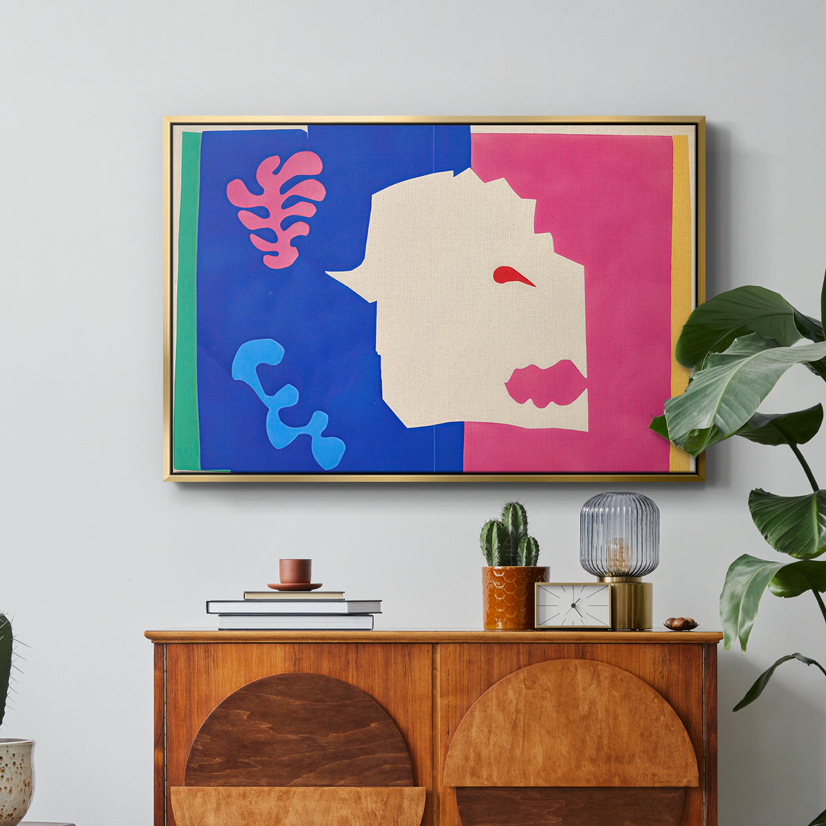The Wolf (Le loup), from Jazz, 1947 - Floater Framed Canvas Print