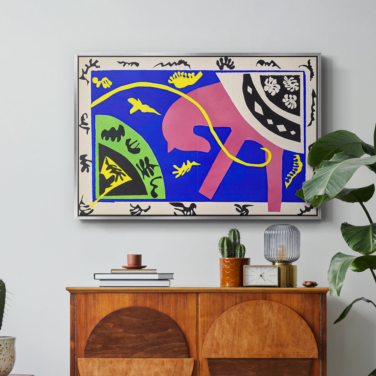 The Horse, the Rider and the Clown, from Jazz, 1947 - Floater Framed Canvas Print
