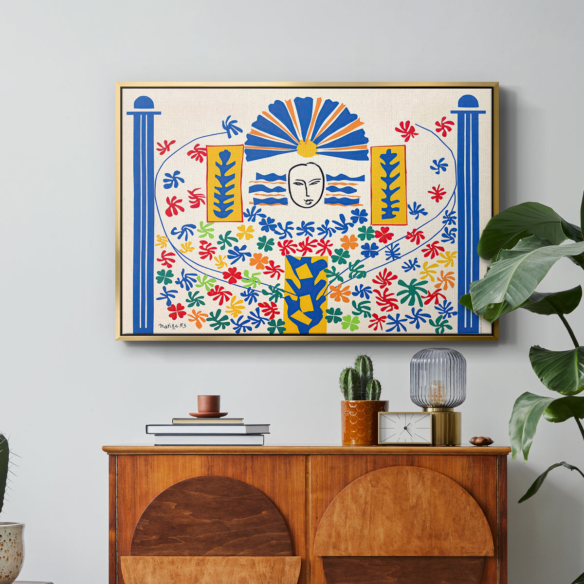 Apollo (Apollon), 1953 - Floater Framed Canvas Print