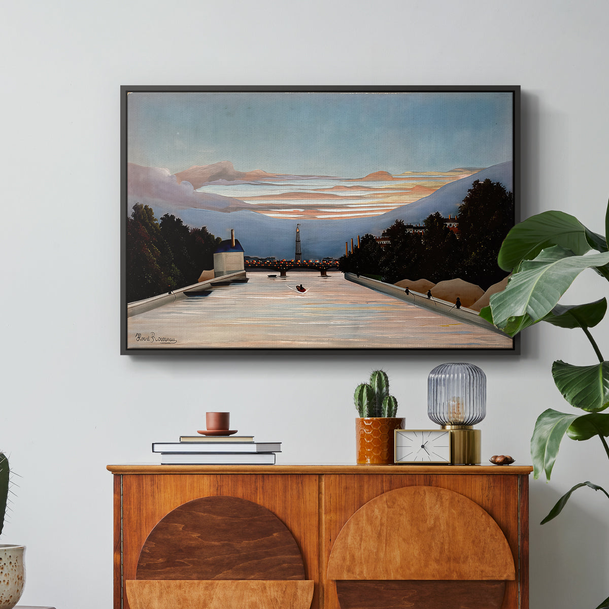 The Eiffel Tower, c. 1898 - Floater Framed Canvas Print